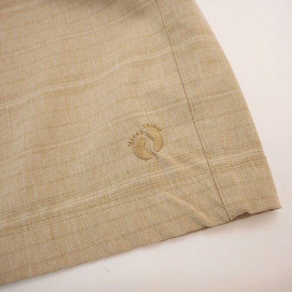 Hang Ten Men's Size 32 Tan Hybrid Board Shorts Flat Front Zip Pockets - Picture 10 of 10